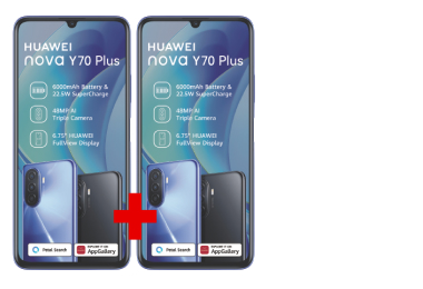 2x HUAWEI nova Y70 Plus 128GB